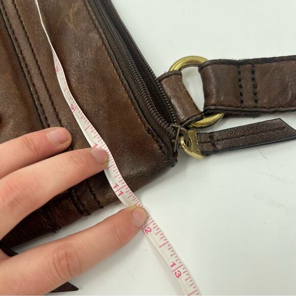 Fossil Leather Crossbody Purse Brown - Picture 9 of 9